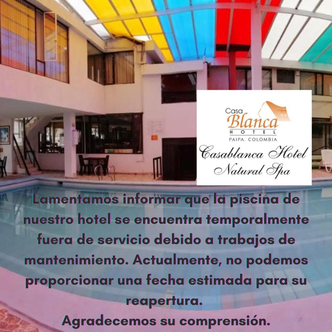Hotel Casablanca Natural Spa Paipa Kültér fotó
